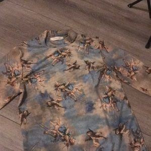 Cherub Turtleneck Clouds Transparent Blouse